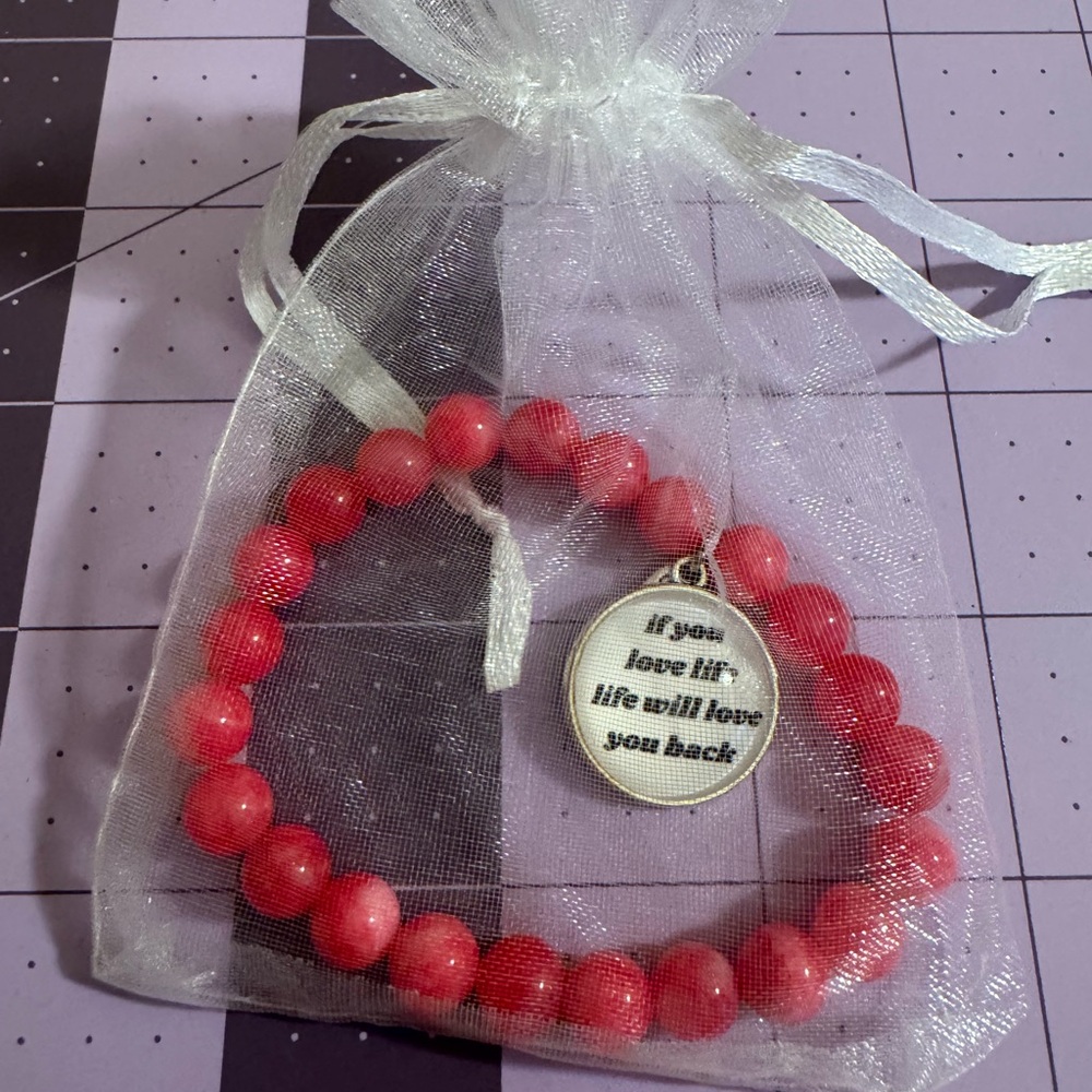 Plunder Design If you Love Life Stretchy Bracelet